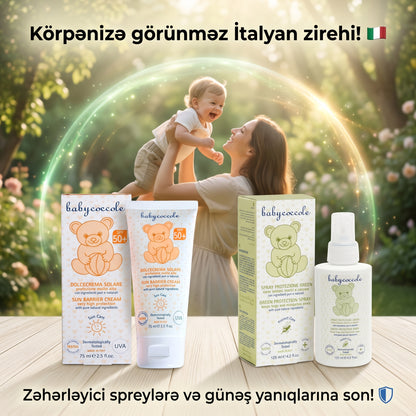 Babycoccole İtalyan Formulası: Körpələr Üçün Təbii Yay Zirehi Seti